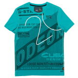 G-STAR T SHIRT STYLE:ODEON R T S/S ART:84010.336.1275 COLOR:MIAMI GREEN SIZE::S.M.L.XL FABRIC:COMPACT JERSEY 100%COTTON MADE IN CHINA
