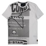 G-STAR T SHIRT STYLE:US R T S/S ART:84011.336.110 COLOR:WHITE SIZE::S.M.L.XL FABRIC:COMPACT JERSEY 100%COTTON MADE IN CHINA